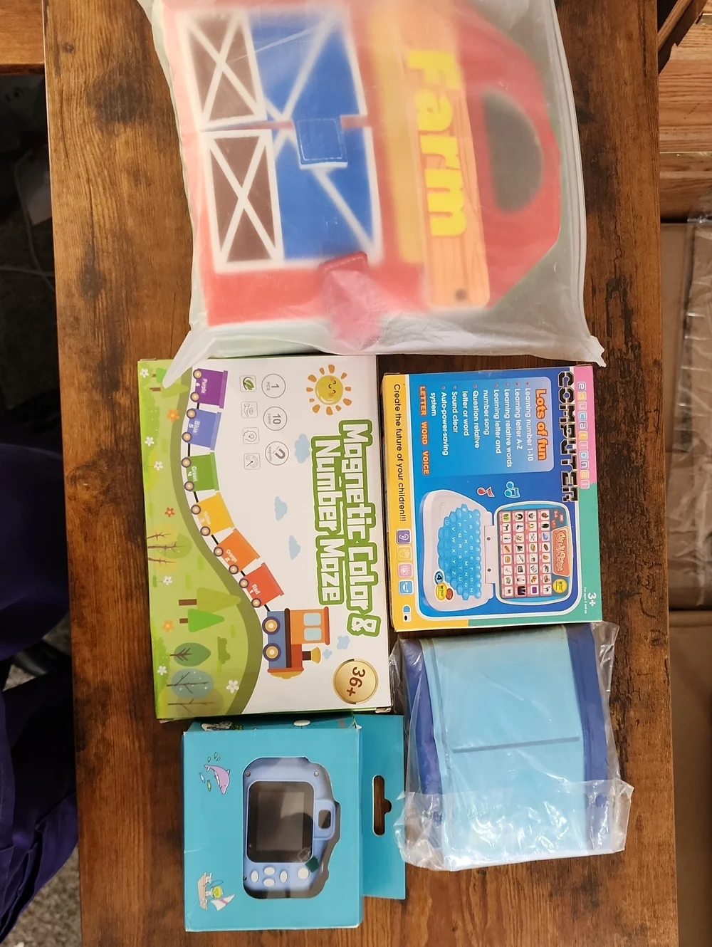 Bundle, Of 5 Farm Travel Book, Computer, Sandbox/pool, Camera, Magnetic Puzzle